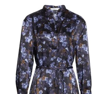 NWT Vince Blooms Belted A-Line Dress